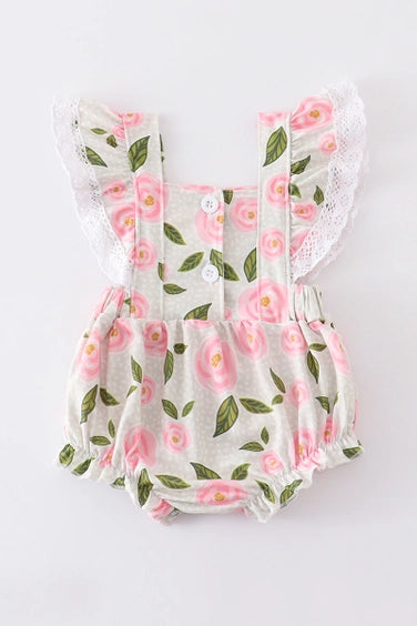 Pink Floral Infant Bubble
