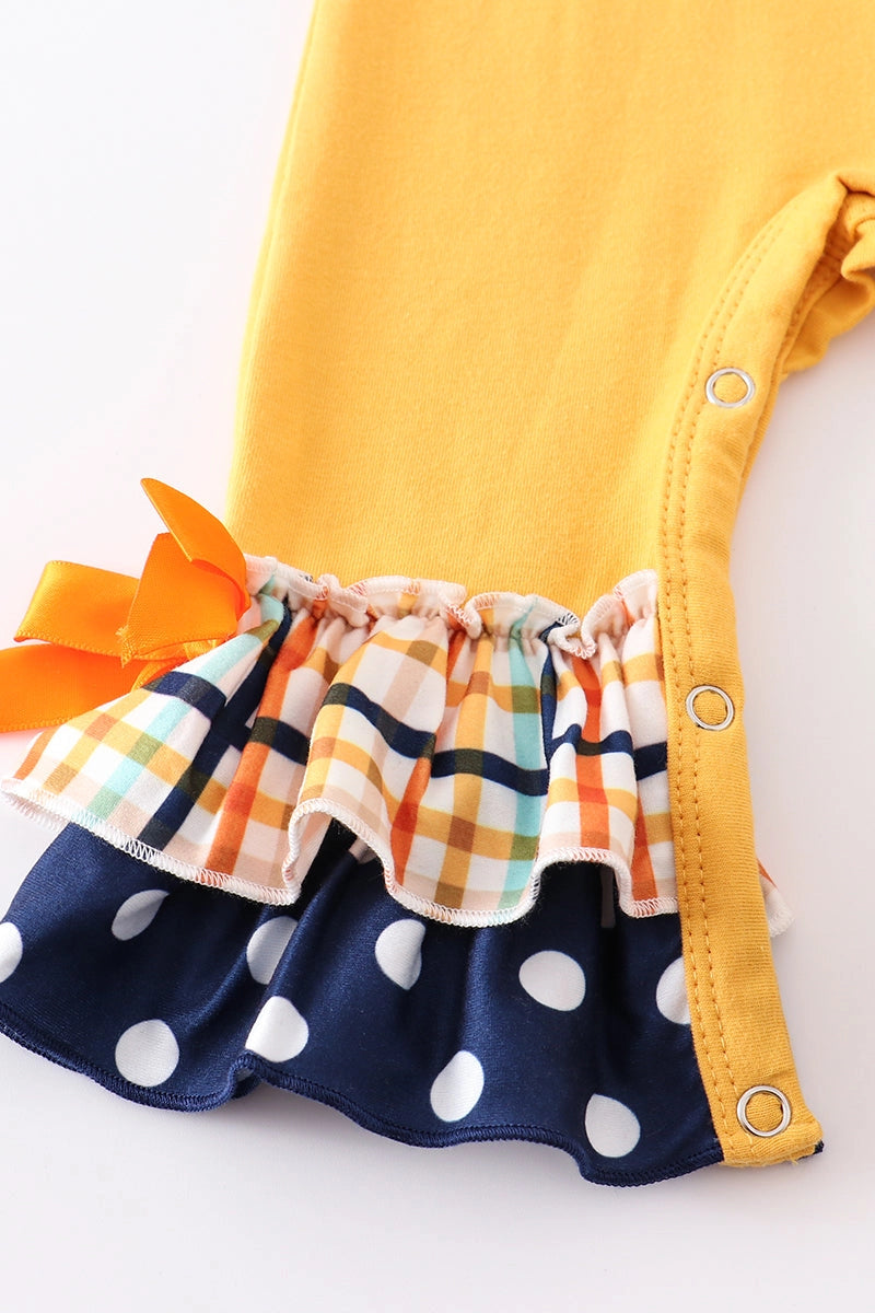 Mustard Turkey Infant One-Piece