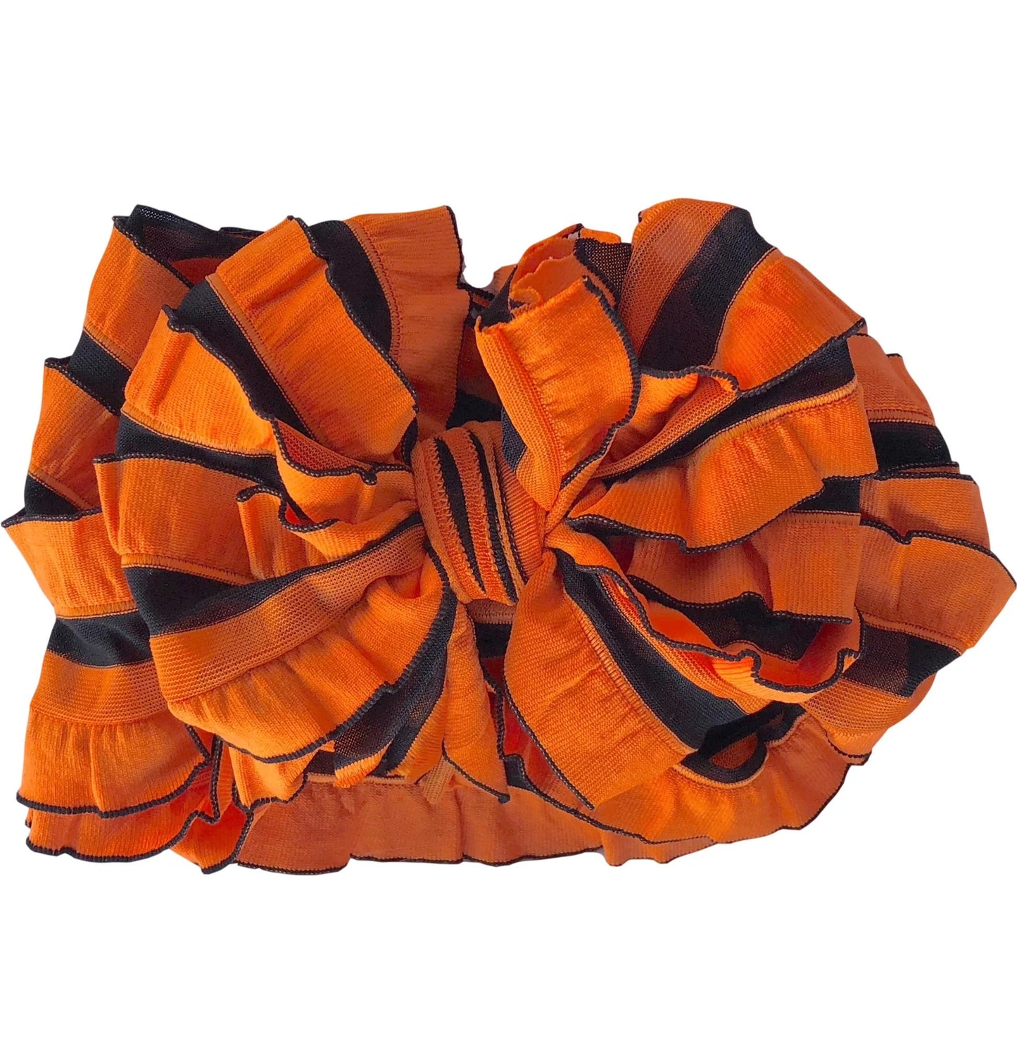 Ruffle Headband Bow - Trick or Treat
