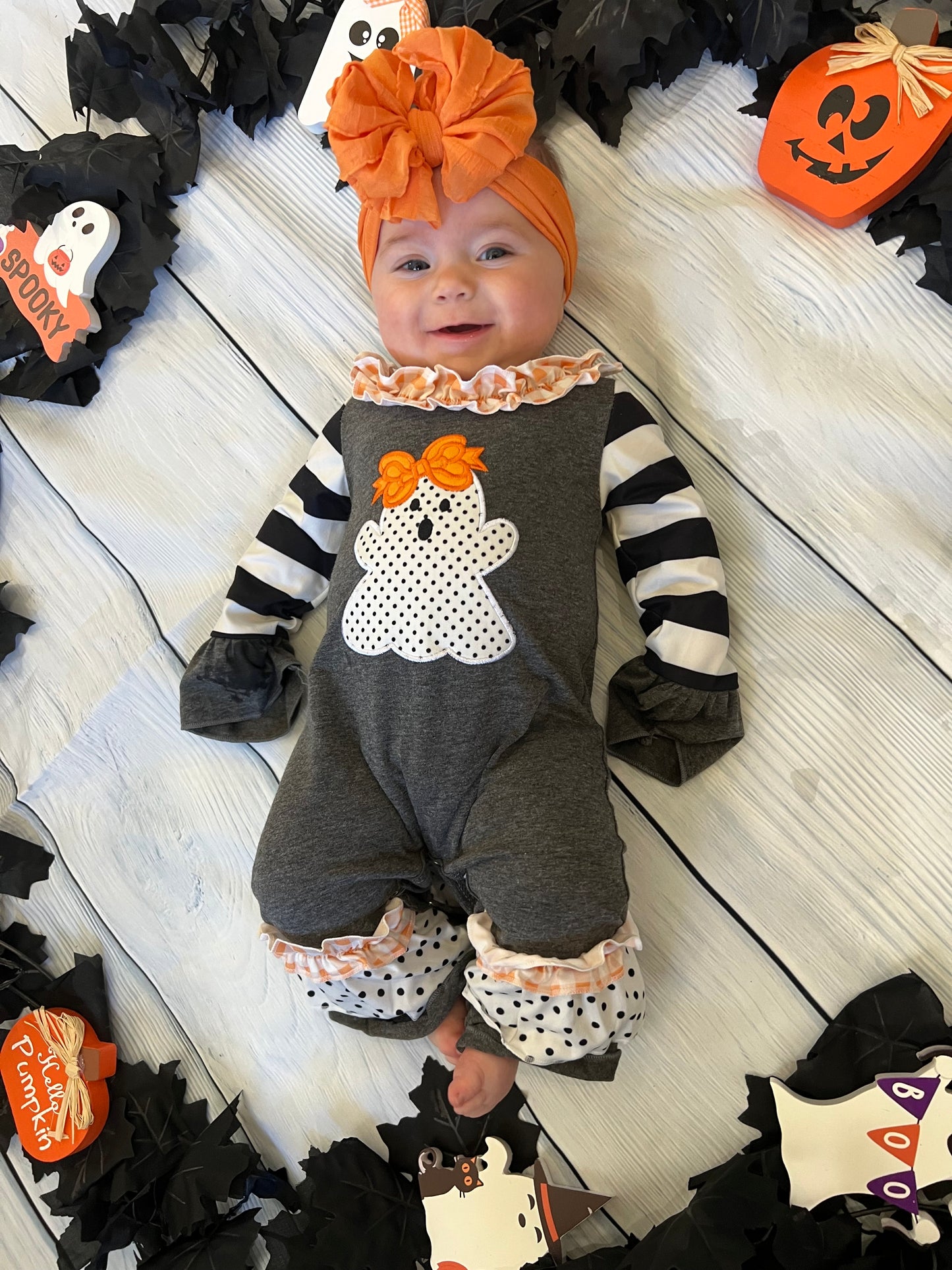 Infant Black Ghost One-Piece