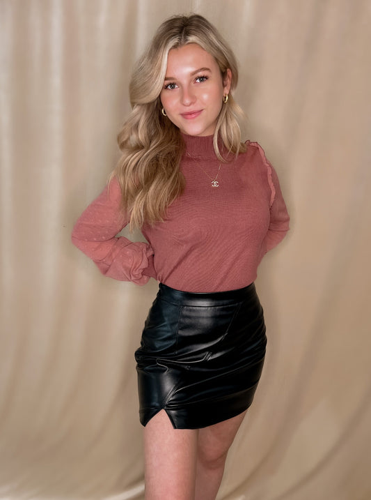 Bodycon Leather Skirt