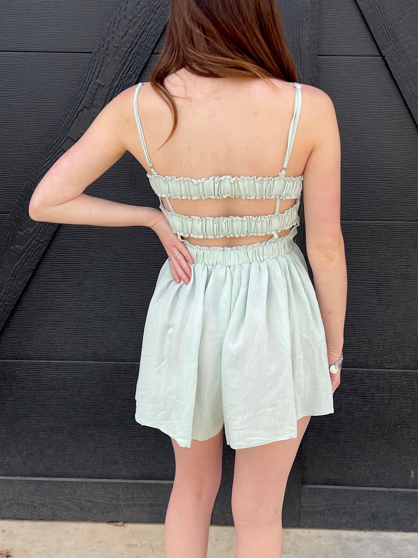 Open Back Smoked Romper